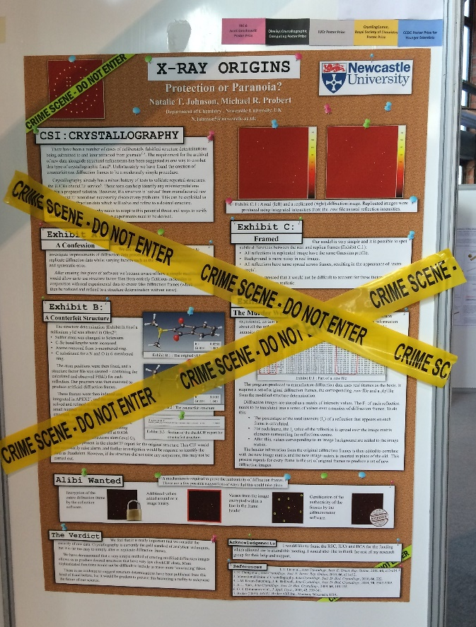 poster investigating the potential of producing fraudulent crystallographic datasets